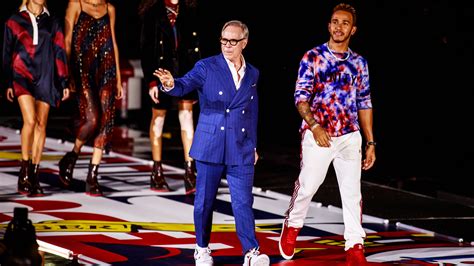 Lewis Hamilton on his new Tommy Hilfiger collaboration .